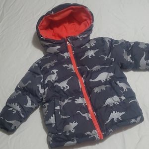 2T Toddler Puffer Coat w/Dinosaurs!